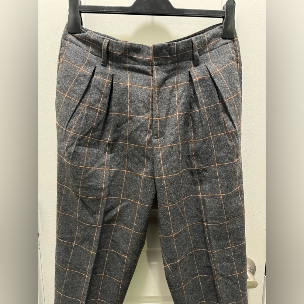 ASOS Design Tapered Wool pleated pant